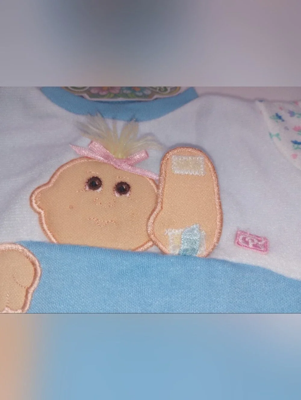 Cabbage Patch Kids Doll Clothes Preemie Sleeper, Doll Face